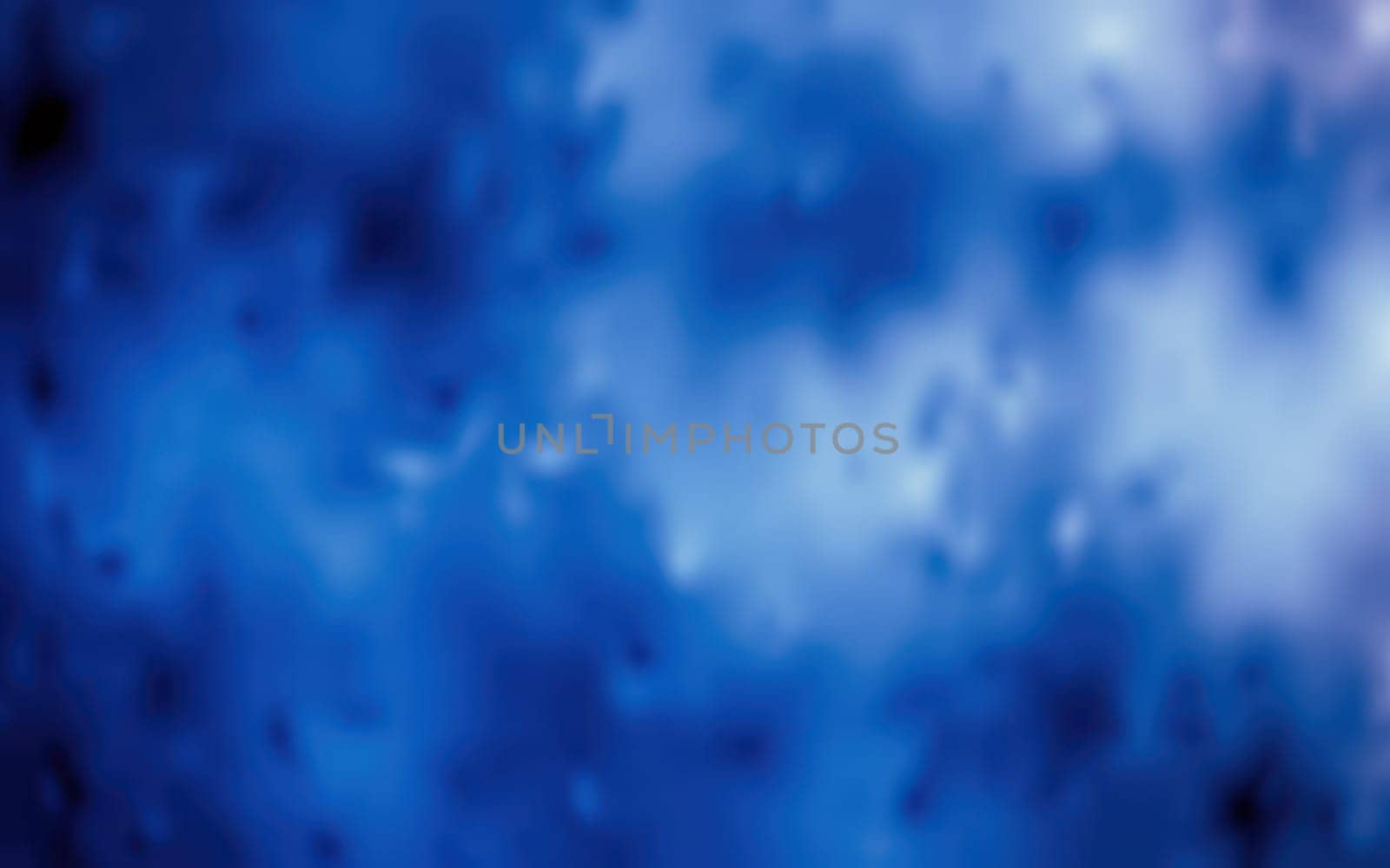 A soft, abstract blue background with swirling clouds evokes a tranquil and calming feeling. The gentle gradients suggest a twilight setting, perfect for design use.