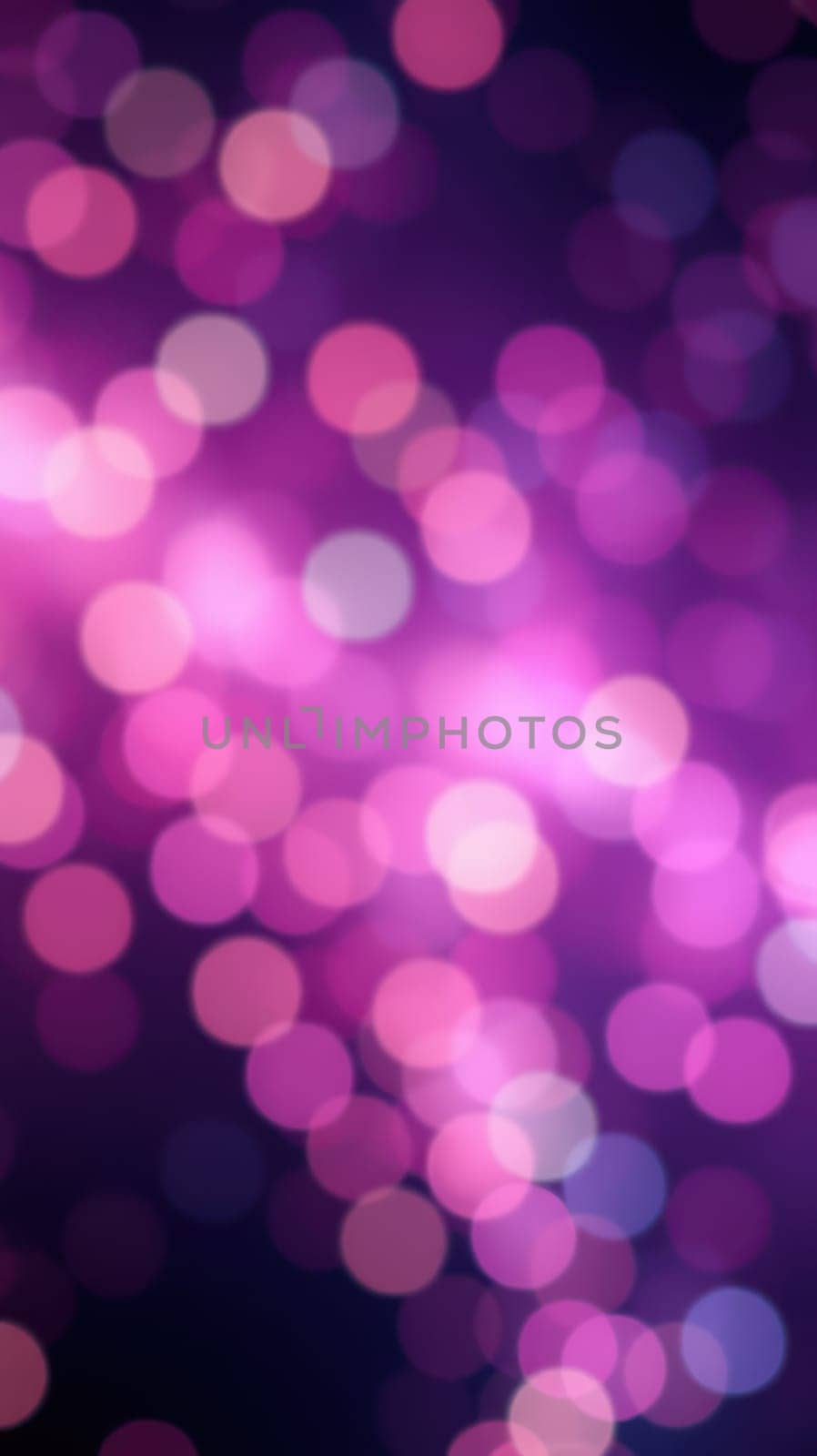 A vibrant array of pink and purple bokeh lights forms a soft, blurred background, evoking a lively and magical ambiance ideal for celebrations or events.