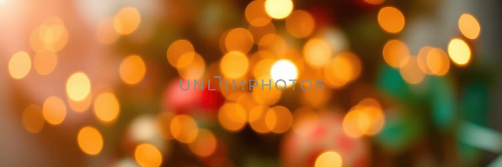 Colorful ornaments and twinkling lights create a cozy, festive ambiance in a living room, highlighting the warmth and joy of the holiday season.