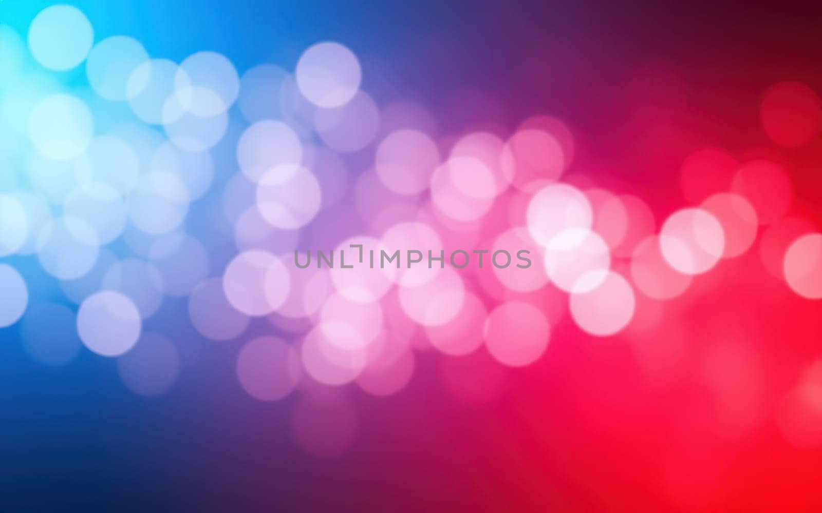 Blurred bokeh lights in shades of blue and red form a colorful backdrop perfect for festive occasions. The soft glow creates an inviting atmosphere, enhancing the mood.