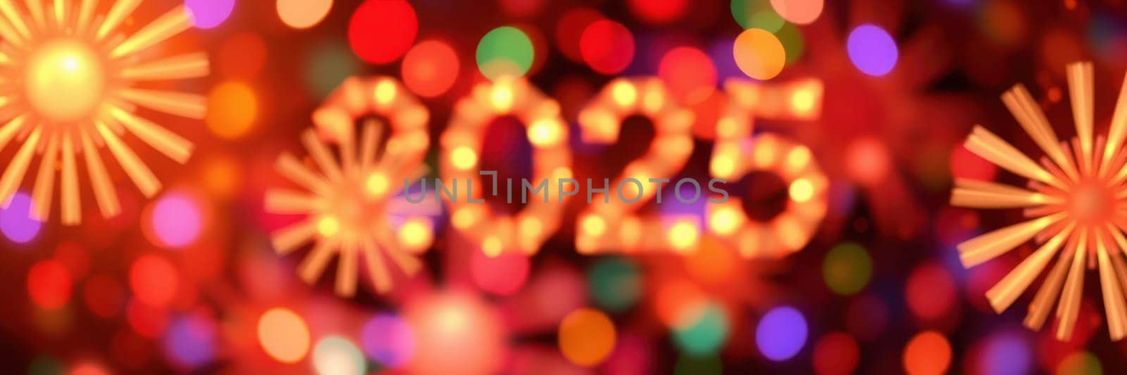Bright lights and colorful fireworks create a festive atmosphere as people gather to celebrate the arrival of the new year in a city filled with joy and excitement.