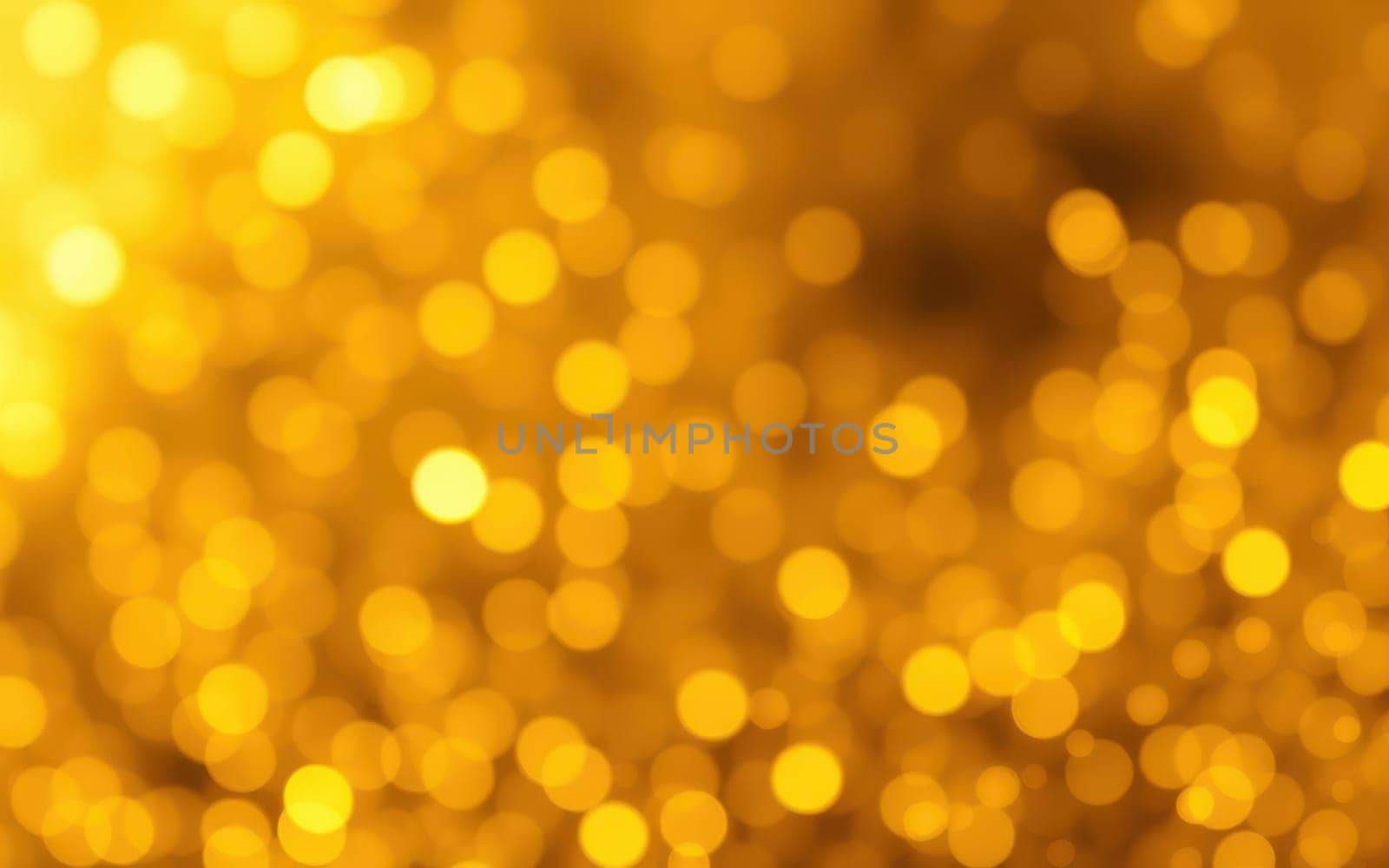 Bright golden bokeh lights shimmer and twinkle, creating a warm and enchanting ambiance perfect for celebrations and joyful gatherings. The blurred effect enhances the festive mood.
