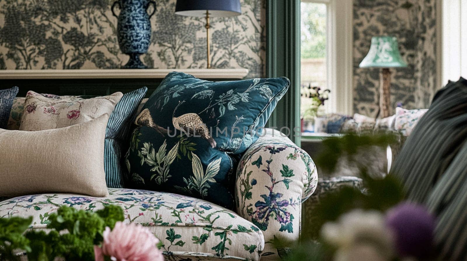 Country cottage decor, Cotswolds style interior design, furniture and home decor in elegant English country house style idea