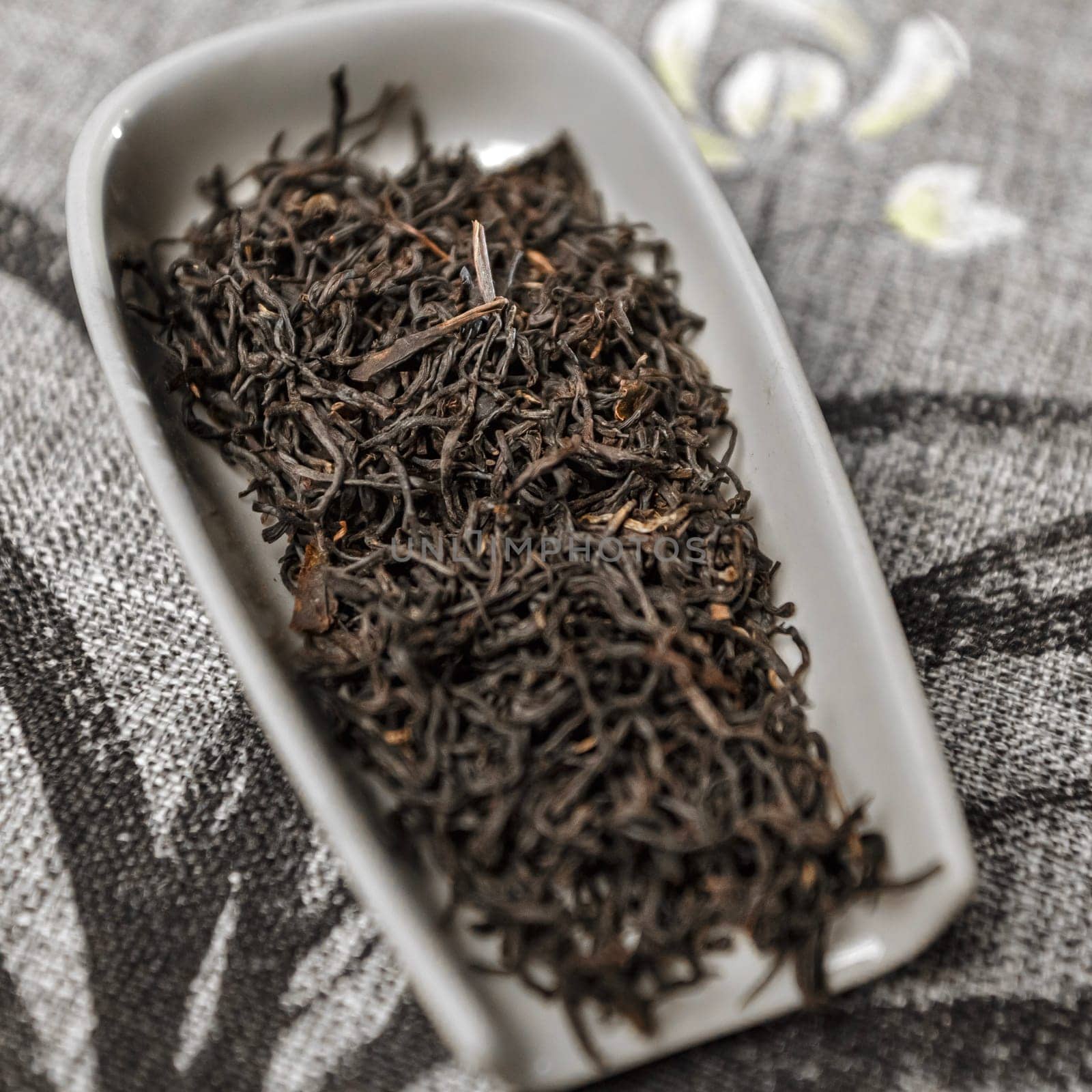 Rich and aromatic loose black tea leaves that are perfectly prepared and ready for brewing a delightful cup