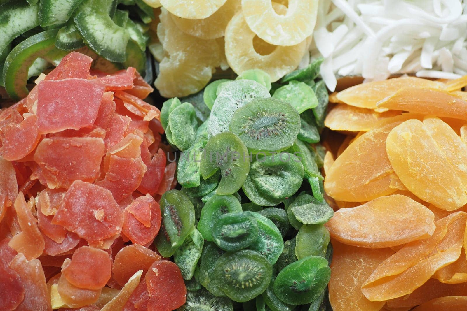 A vibrant mix of dried fruits and vegetables perfect for enhancing various dishes