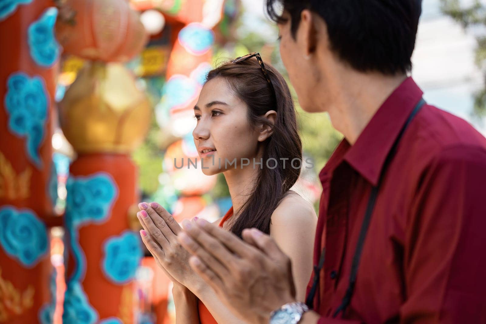 Experience the joy of Chinese New Year with vibrant traditions family gatherings and cultural celebrations in a lively city park.