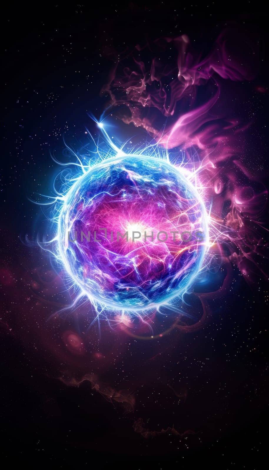 X-ray visualization of a neutron star showcasing its intense magnetic fields and emissions. the vibrant colors illustrate the dynamic forces at play, the neutron star's inherent energy and cosmic phenomena.