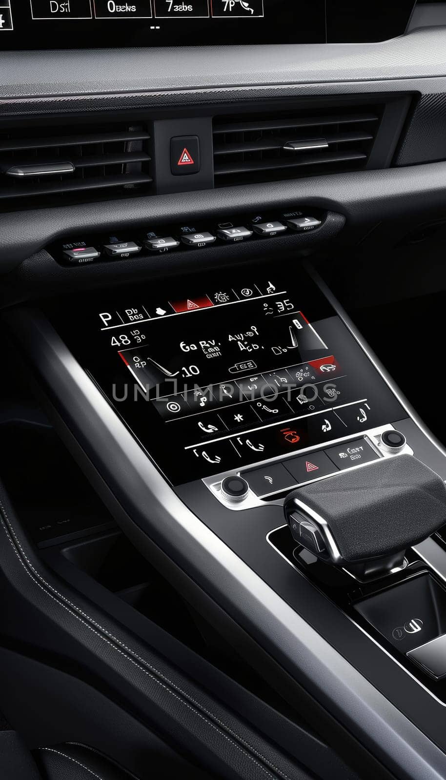 Advanced car climate control system featuring multi-zone controls and sleek digital displays for enhanced comfort and efficiency. the sophisticated interior design combines functionality with modern aesthetics, prioritizing user experience.