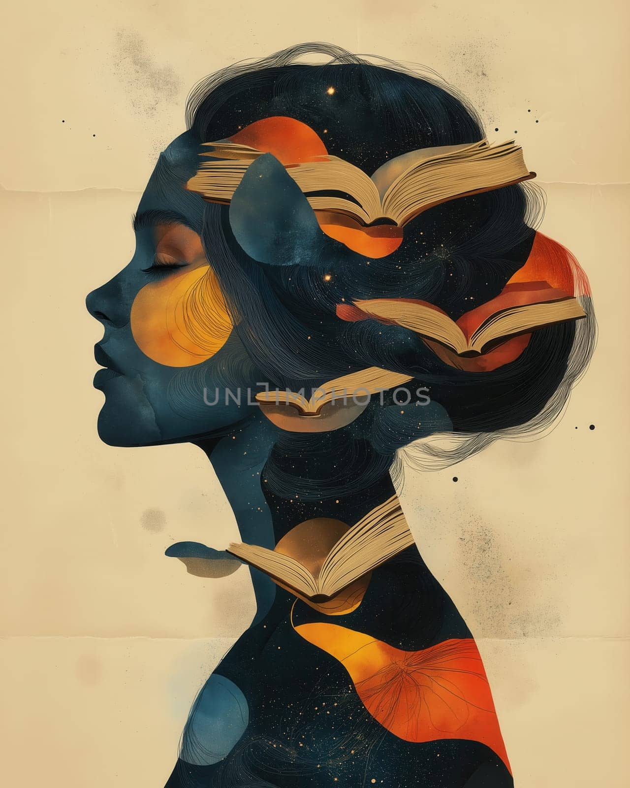 Symbol of knowledge and education, book on abstract background. Selective focus.