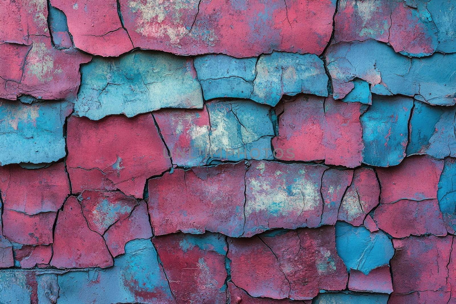 Aged brick texture: weathered surface, cracked masonry details, rustic wall pattern, historic charm, uneven surface tones, distressed structure, timeworn character, vintage appeal