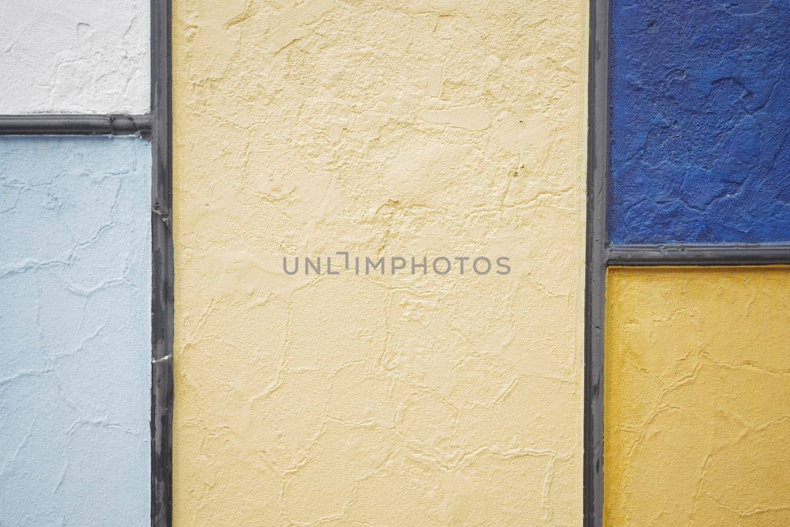 A vibrant and dynamic composition of beautifully textured wall sections in various stunning colors
