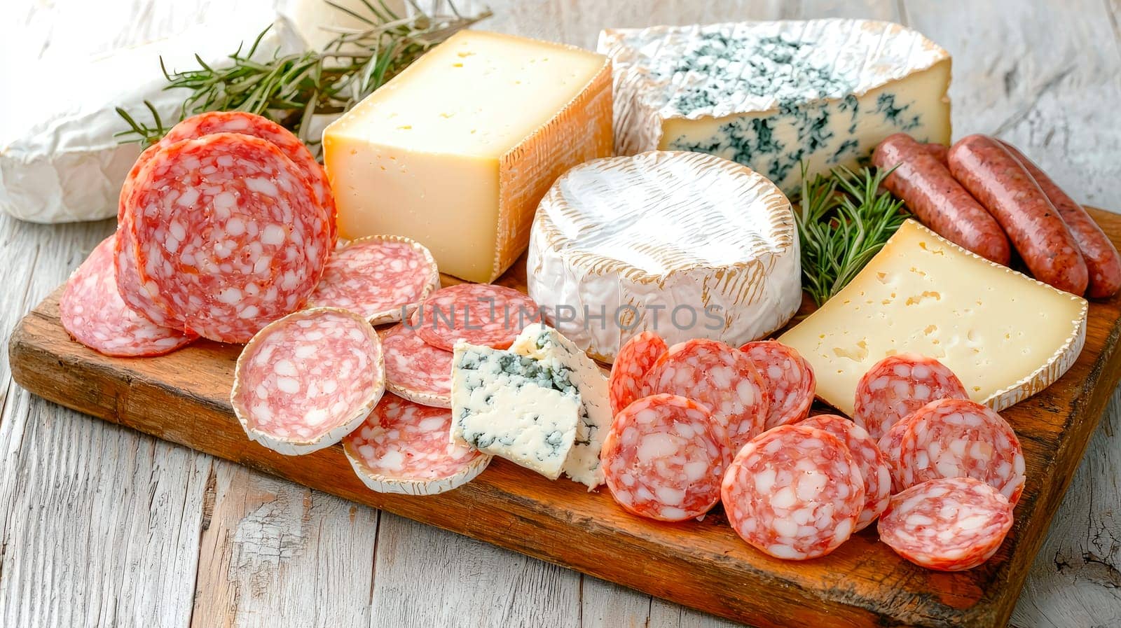 cold meats and cheese on a plate. Selective focus. food.