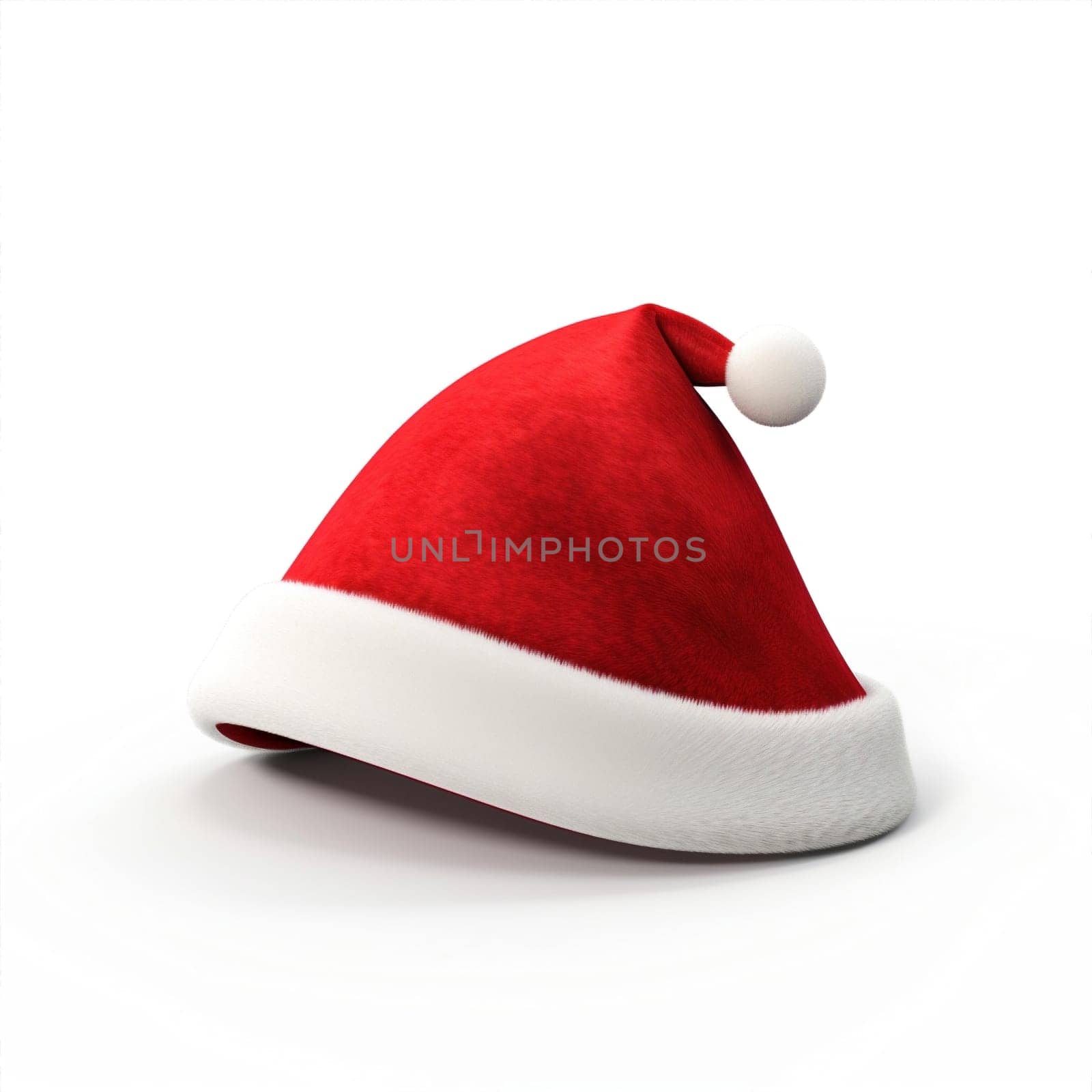Cap seasonal hat holiday decoration white symbol santa christmas fur celebrate isolated new claus red object winter december background xmas claus santa