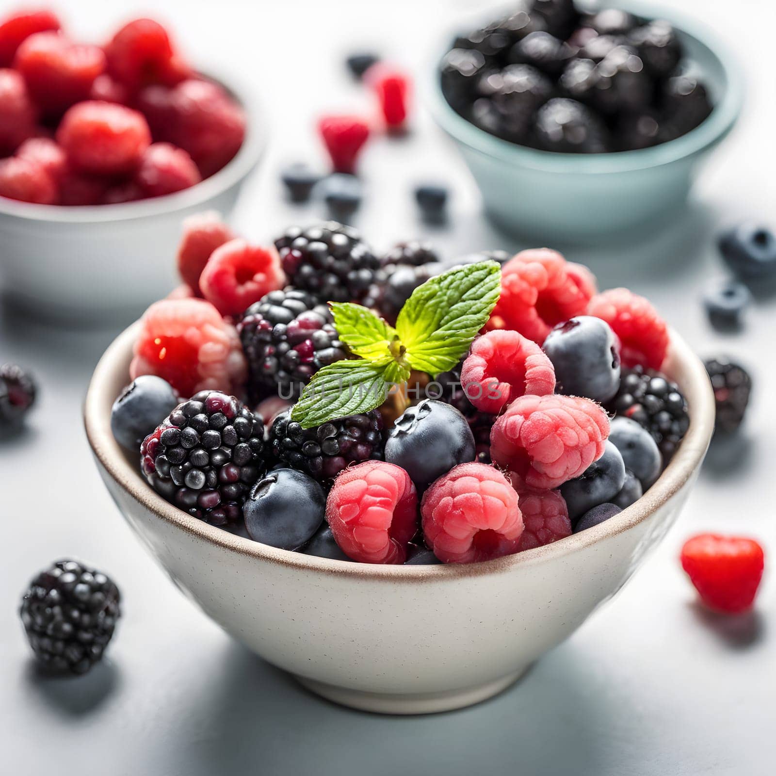 Berry Bliss: A Pastel Palette of Fresh Fruit