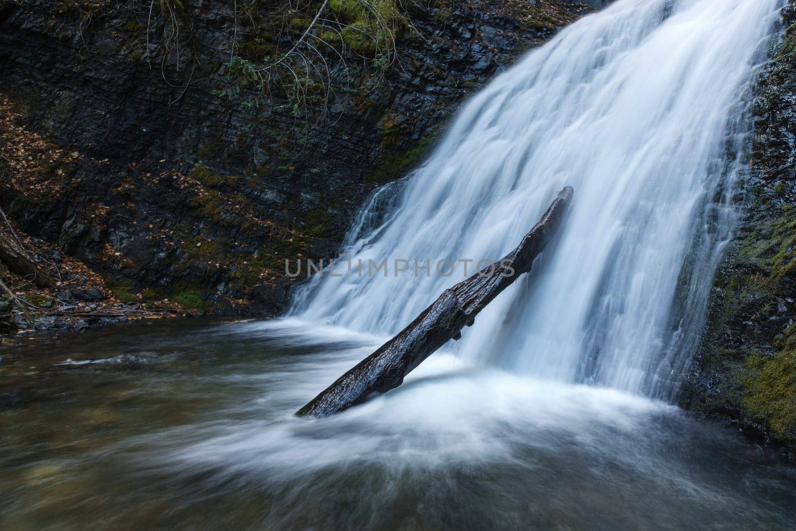 A close up of the beautiful upper Sweet Creek Falls near Metaline, Washington.