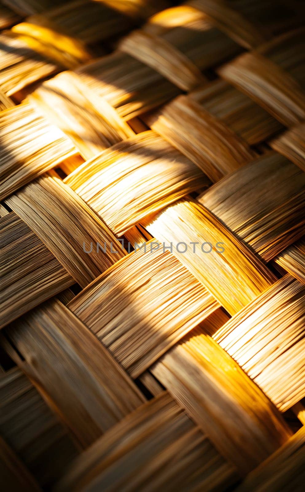 Close-up of a woven textile showcasing intricate patterns and textures.
