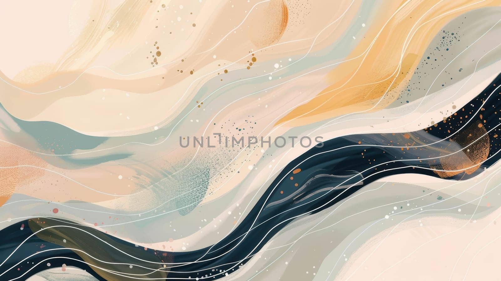 Calming mental health campaign poster featuring abstract soft art in warm mocha mousse tones with elegant text, aimed at providing comfort and support. includes a visible support hotline for those seeking help.