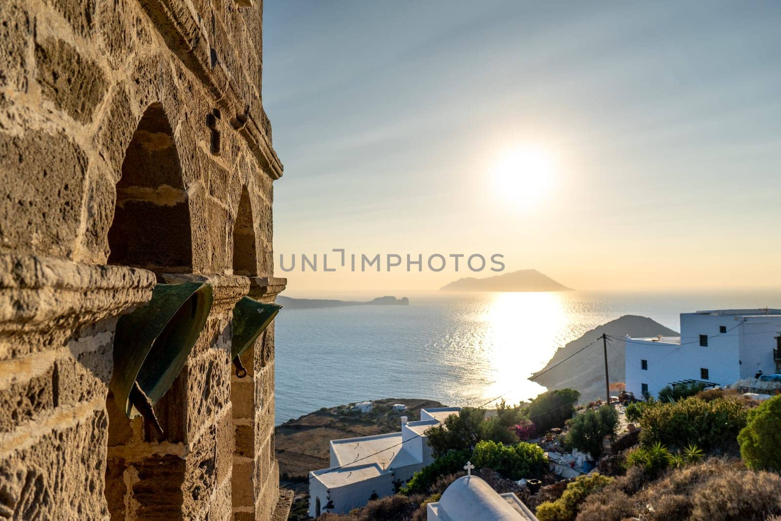 Sunset at Panagia Thalassitra Church, Plaka, Milos by LopezPastor