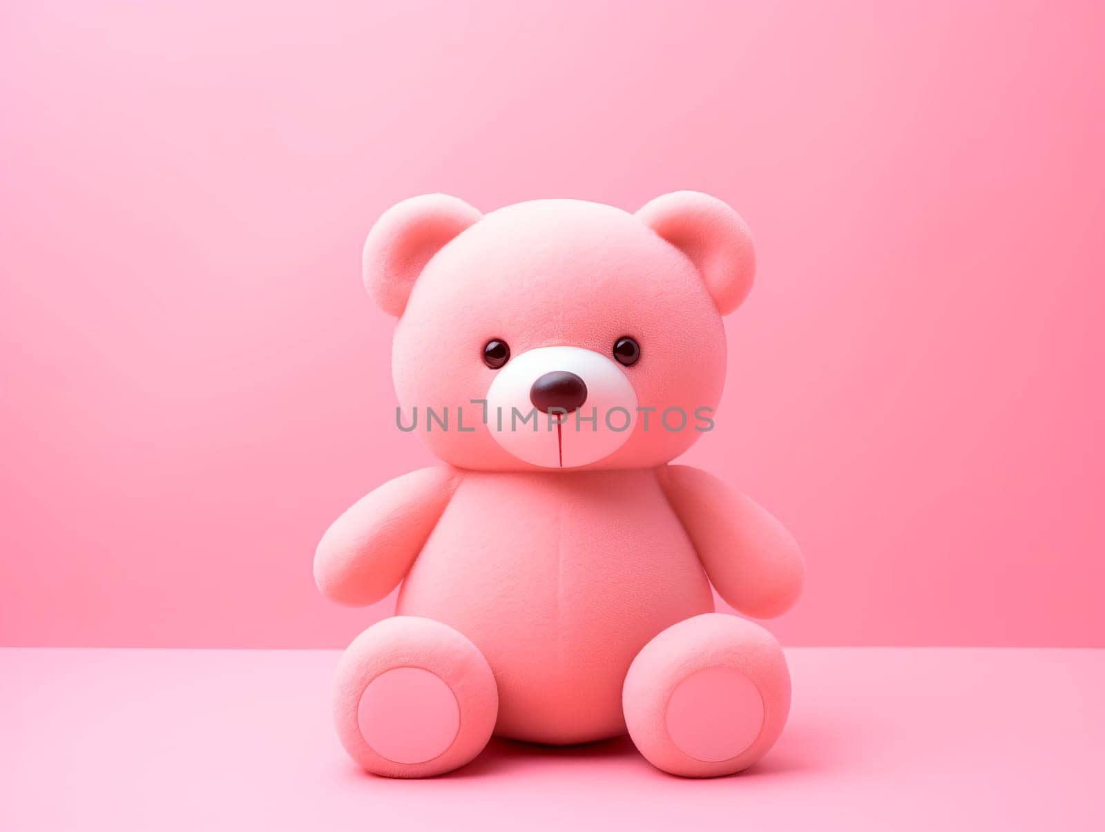 Cute teddy bear on a delicate background. by Spirina