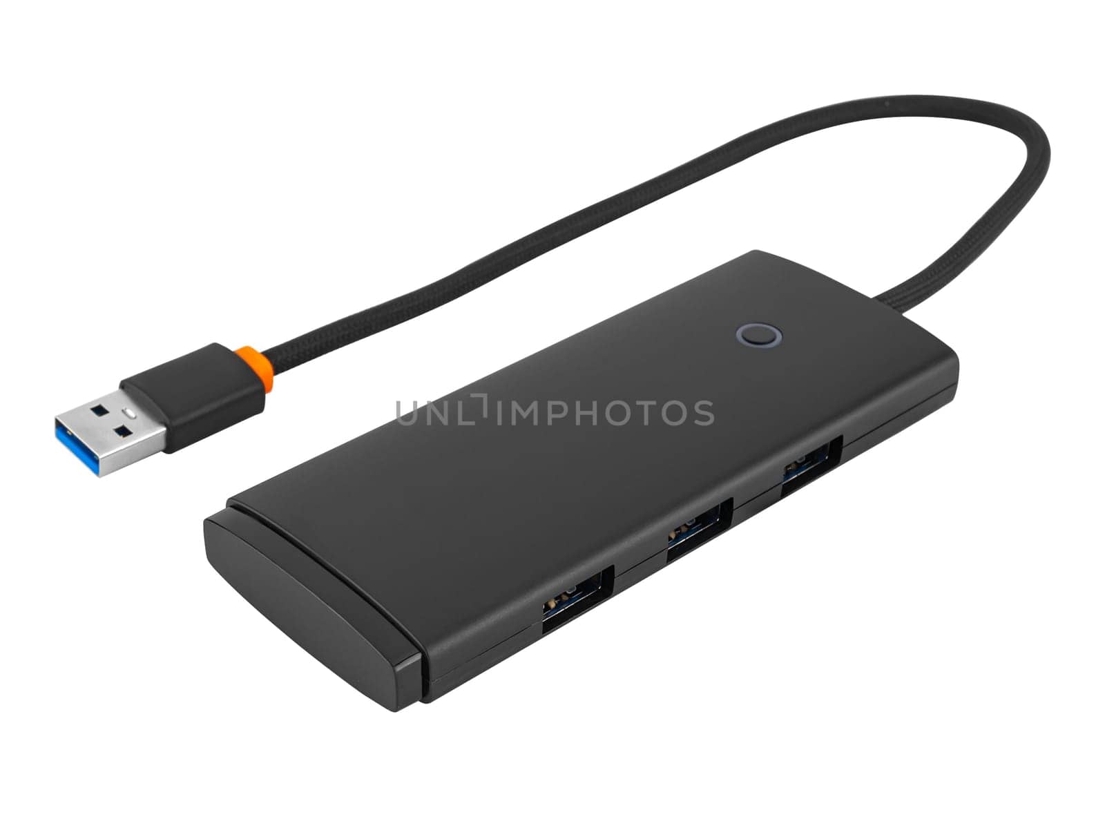 USB-C Hub multifunction station, on white background in isolation by A_A