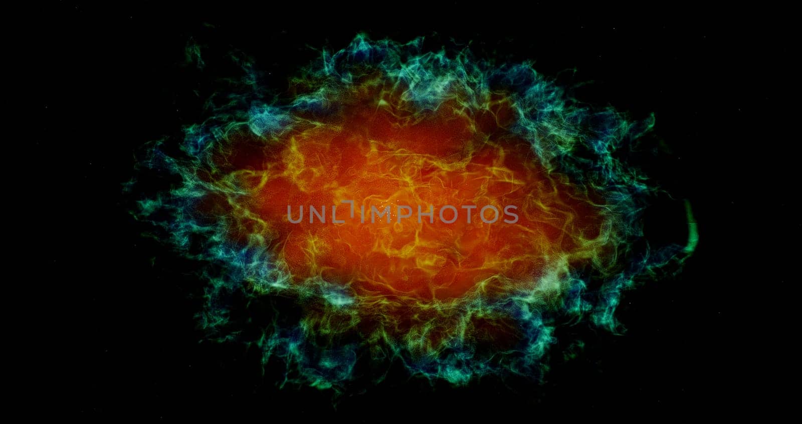 Green and Orange Nebula by Catmando