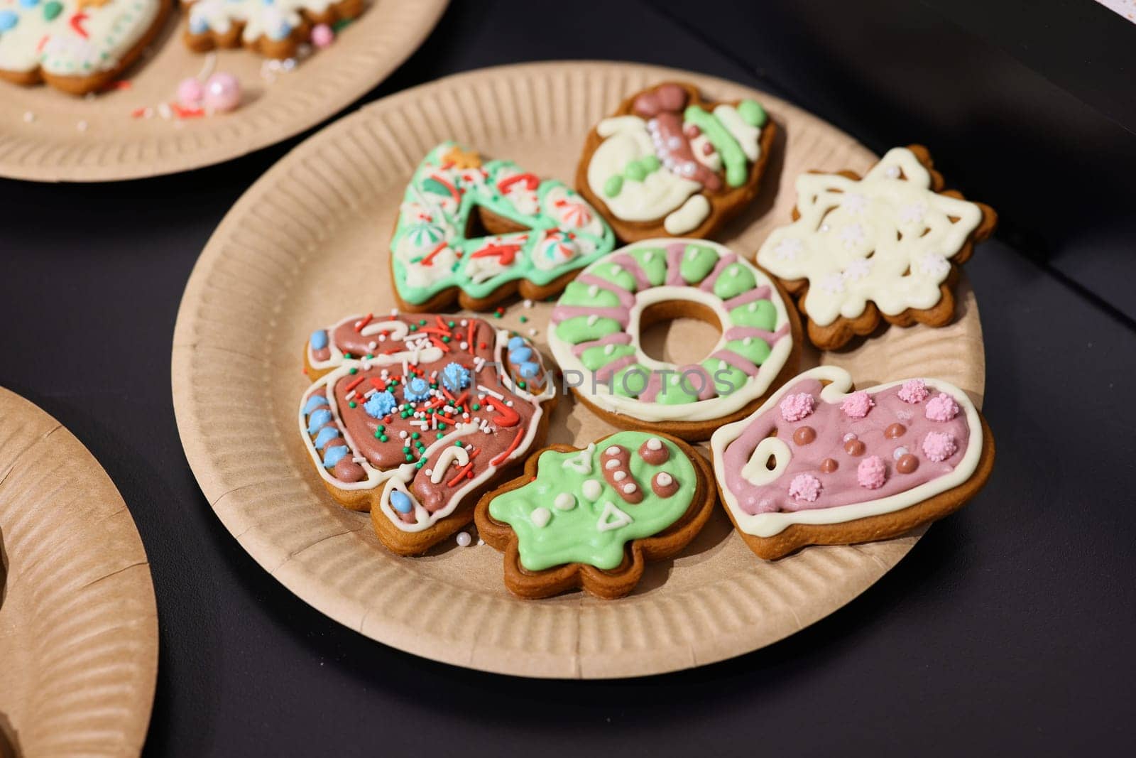 Delightfully festively decorated cookies that are perfect for holiday celebrations, special events, and gatherings