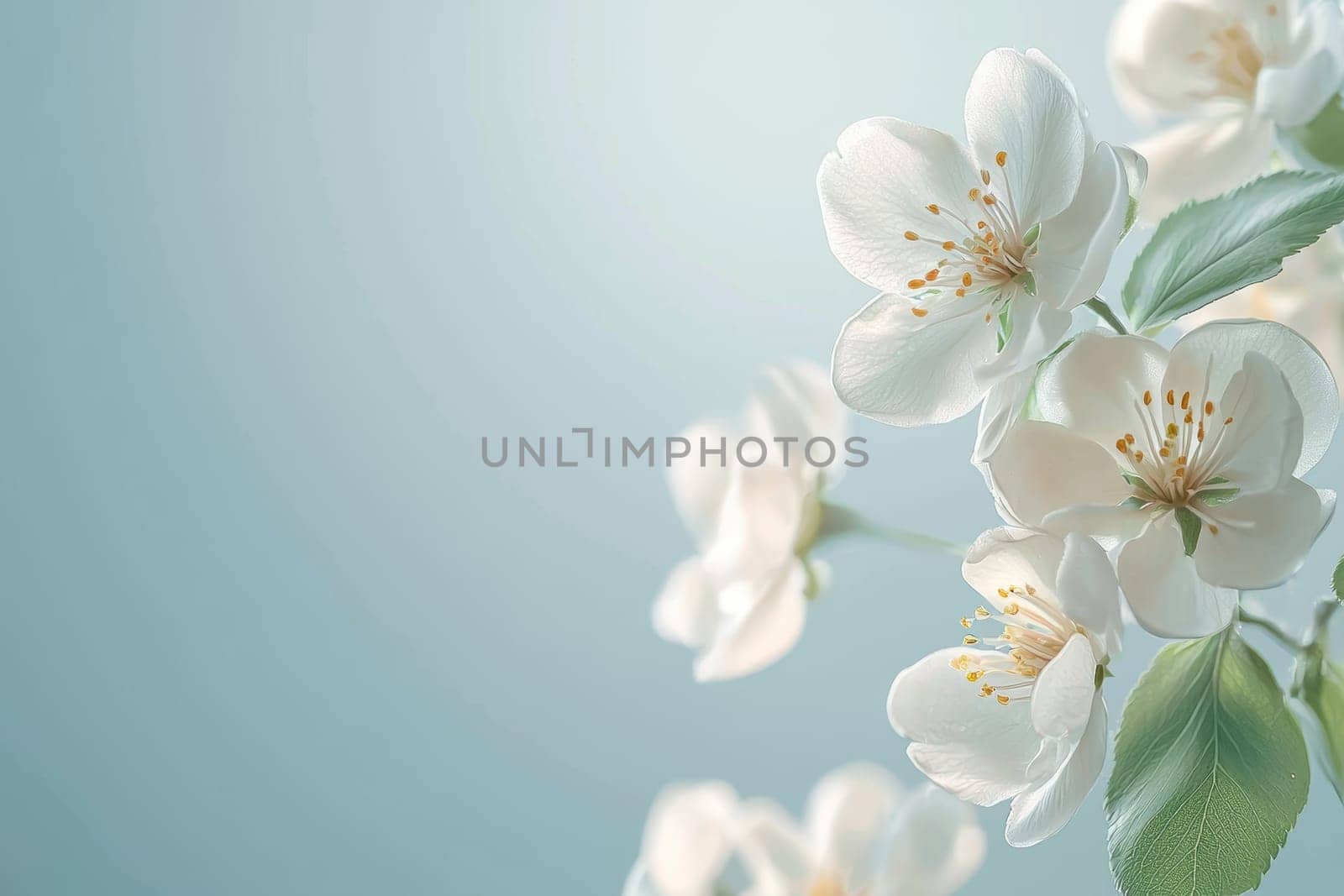 Soft pastel transitions and delicate floral motifs create a light, open spring background perfect for upscale seasonal branding and advertisements. the gentle color palette enhances a serene and elegant atmosphere.