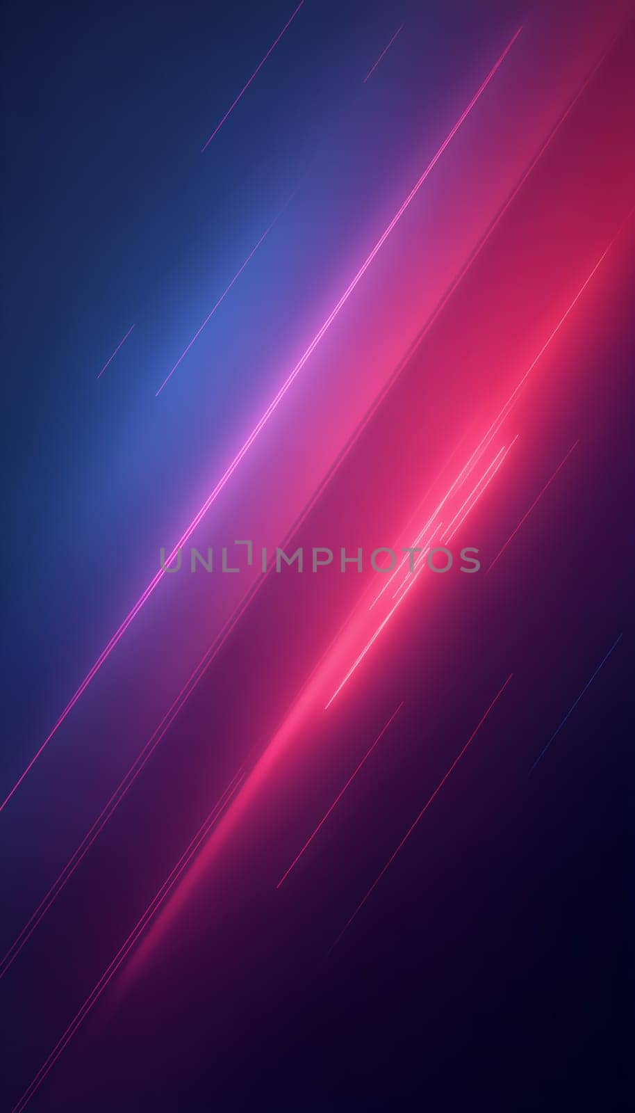 Bold lines in pink and blue hues sweep across a dark backdrop, creating a vibrant and modern abstract design perfect for digital projects - Generative AI