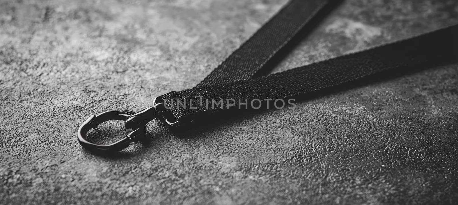 Premium lanyard displayed on a textured gray backdrop, emphasizing high-quality material and sleek custom branding. ideal for professional design needs, including promotional events, corporate use, and branding presentations.