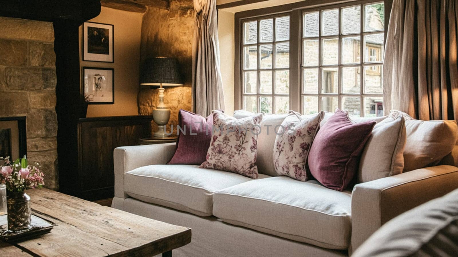 Country cottage decor, Cotswolds style interior design, furniture and home decor in elegant English country house style idea