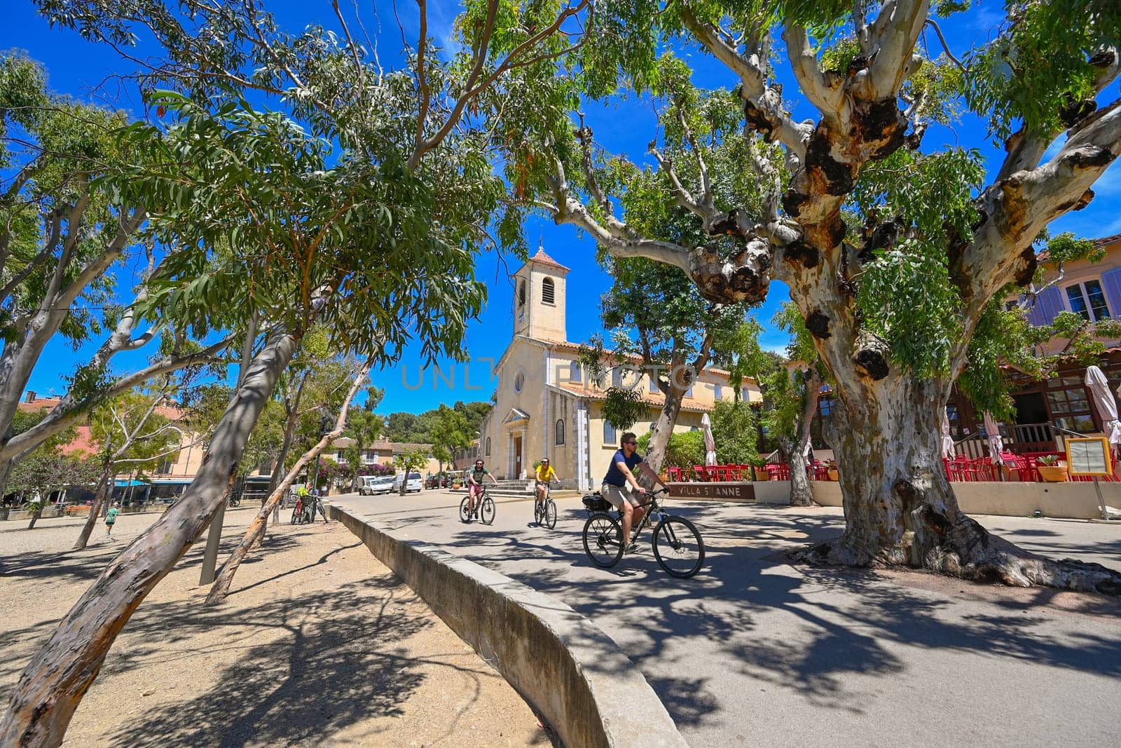 Church of Sainte-Anne de Porquerolles, in the Var, Provence, France. High quality photo
