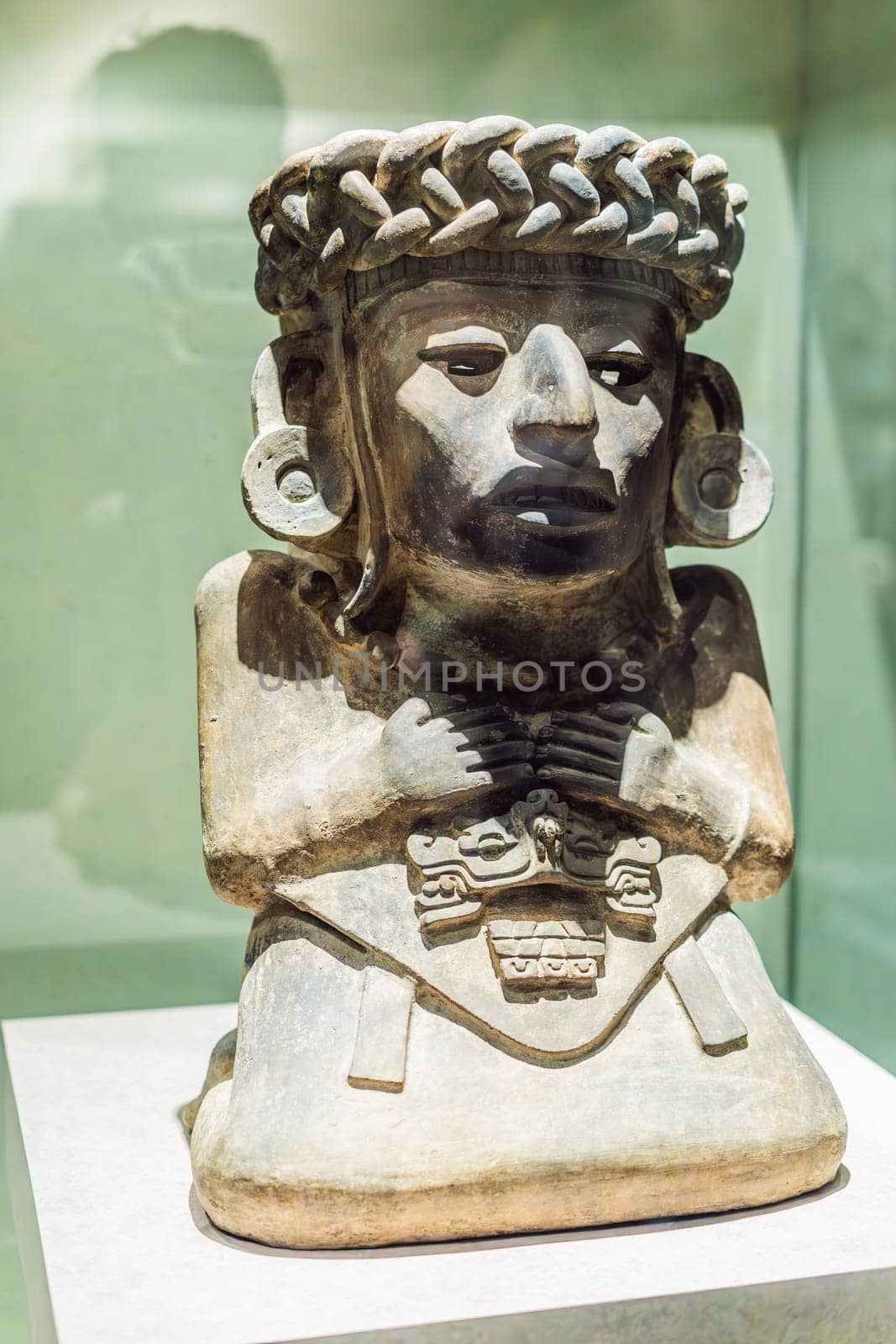 27.07.2024 Mexico City, Mexico: Artifact from the National Museum of Anthropology in Mexico City. Historic and cultural treasure showcasing Mexico rich pre-Columbian heritage. Anthropology, history, and education concept.