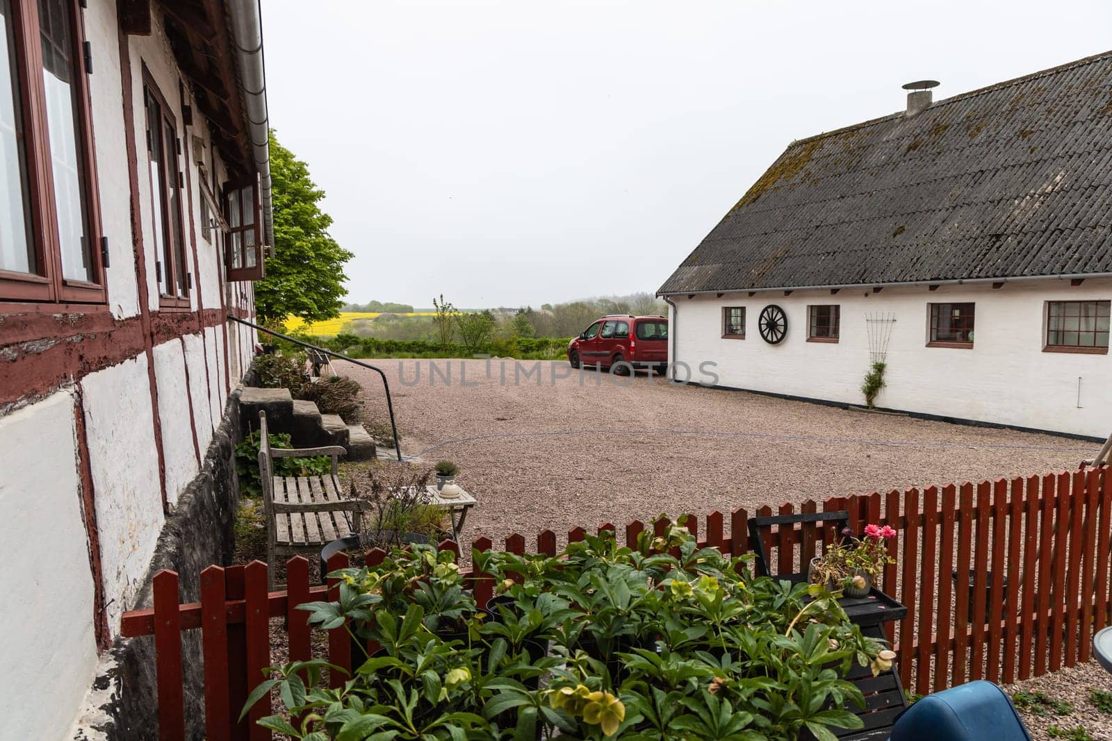 Traditional farmhouse on the island of Bornholm, Denmark. High quality photo