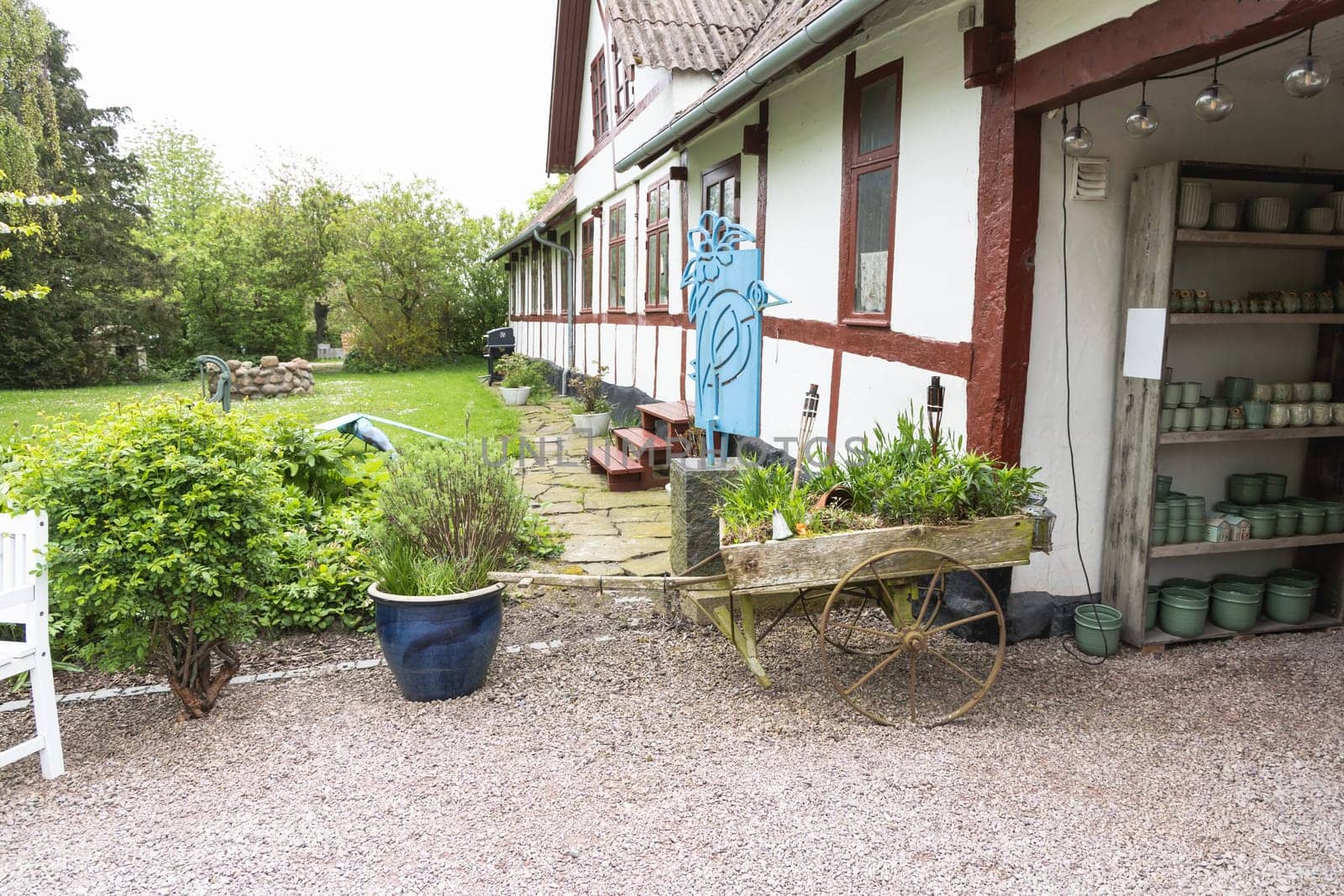 Traditional farmhouse on the island of Bornholm, Denmark. High quality photo