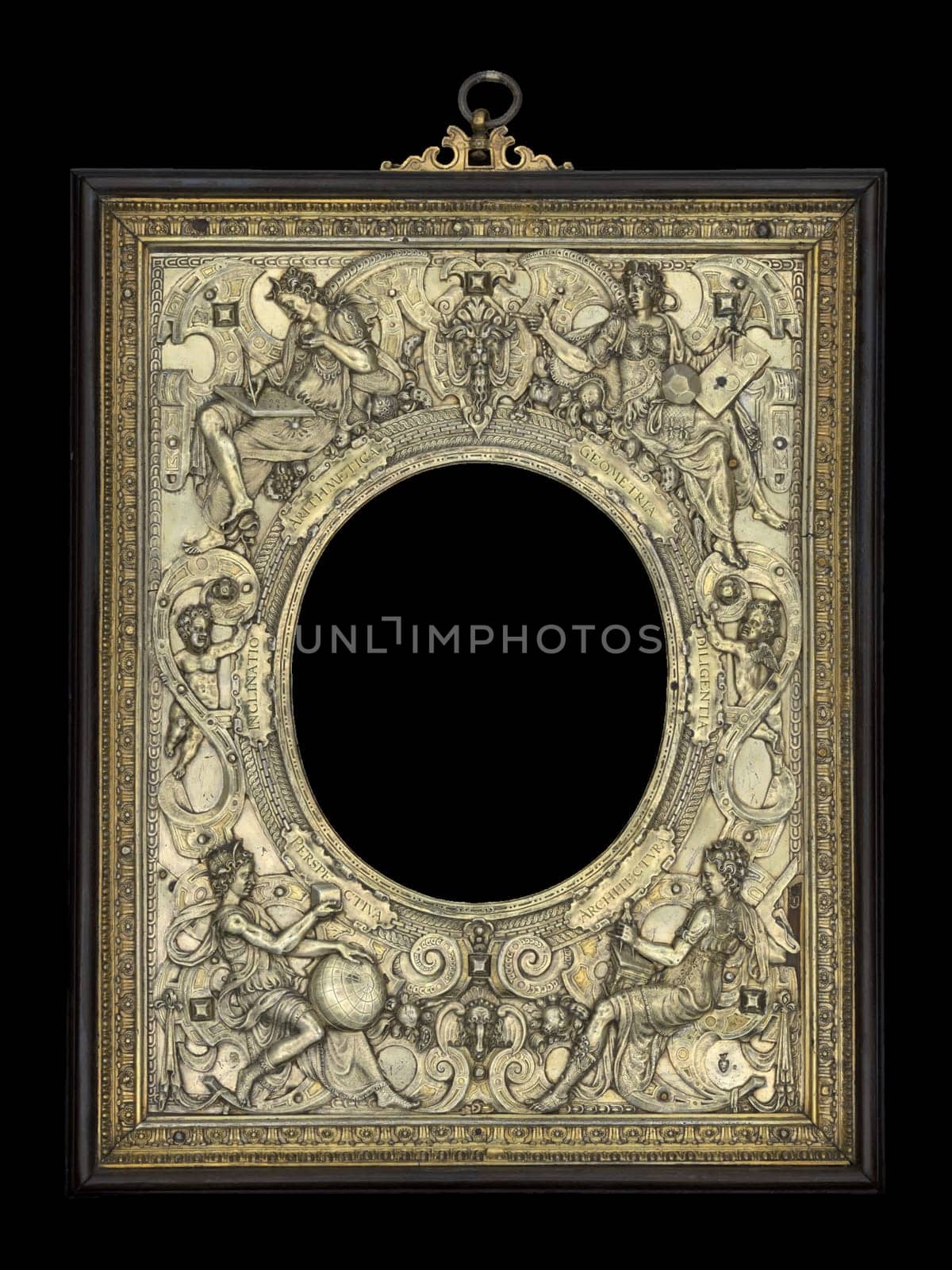 Wenzel Jamnitzer Renaissance Silver Relief Mounted as Mirror Frame - Antique, German