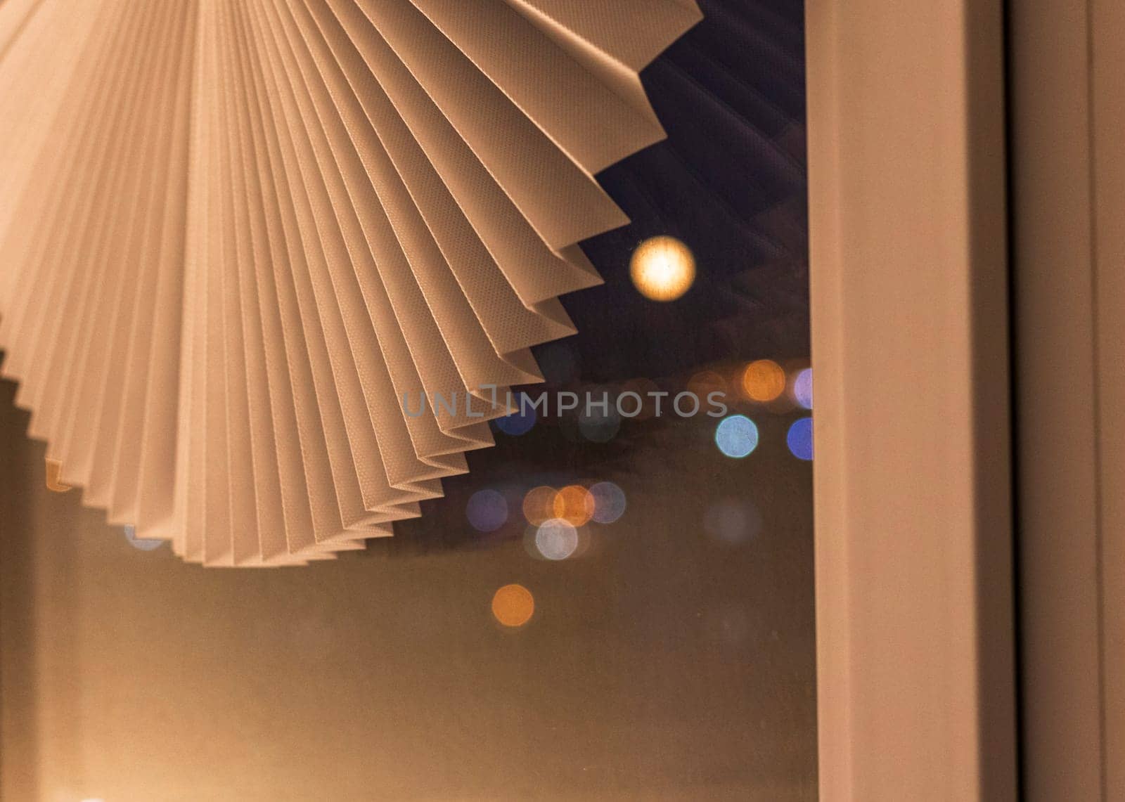 Concept shot of the blurred moving lights at night