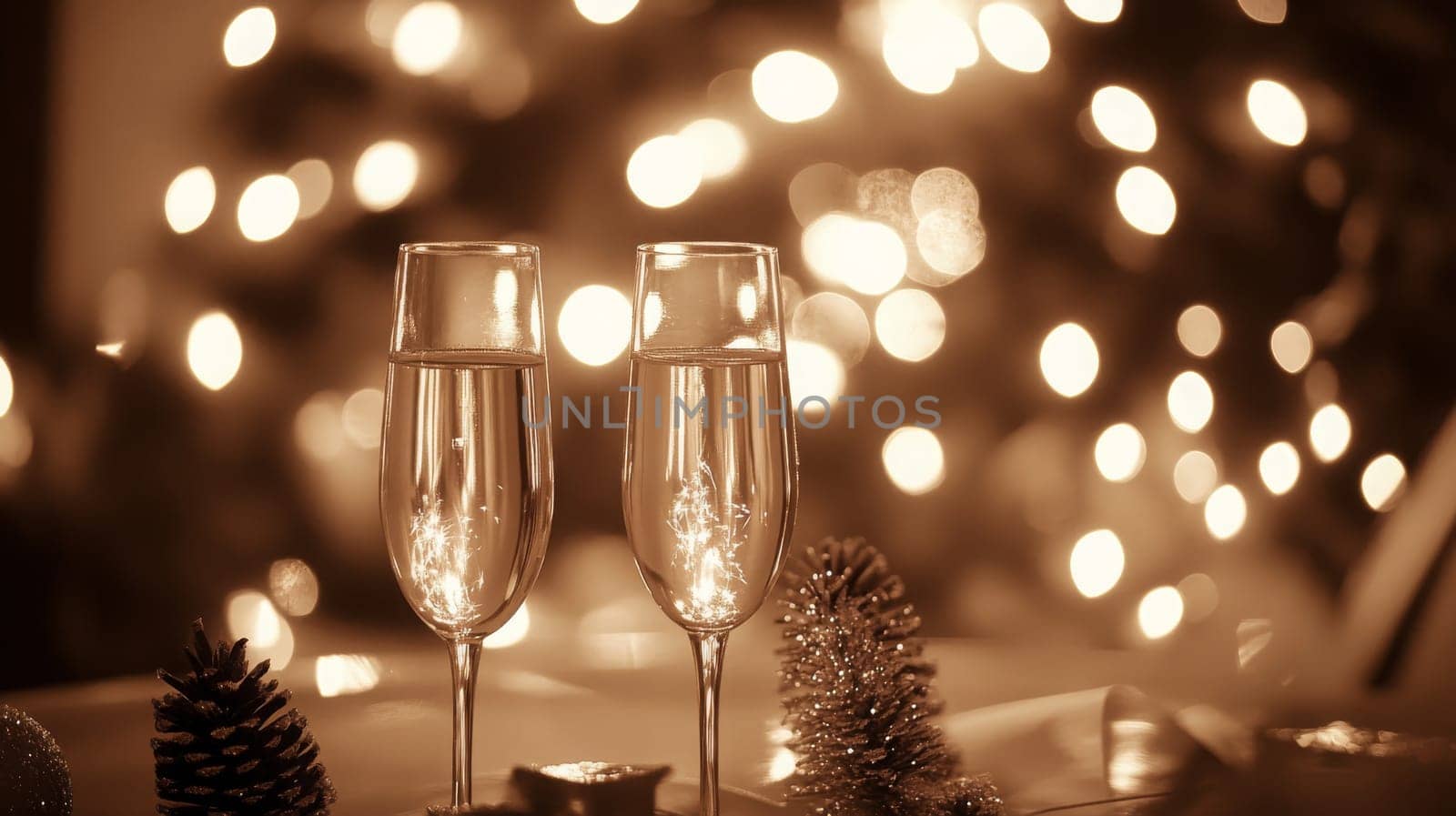 Beautiful Christmas Background, Generative AI, holidays
