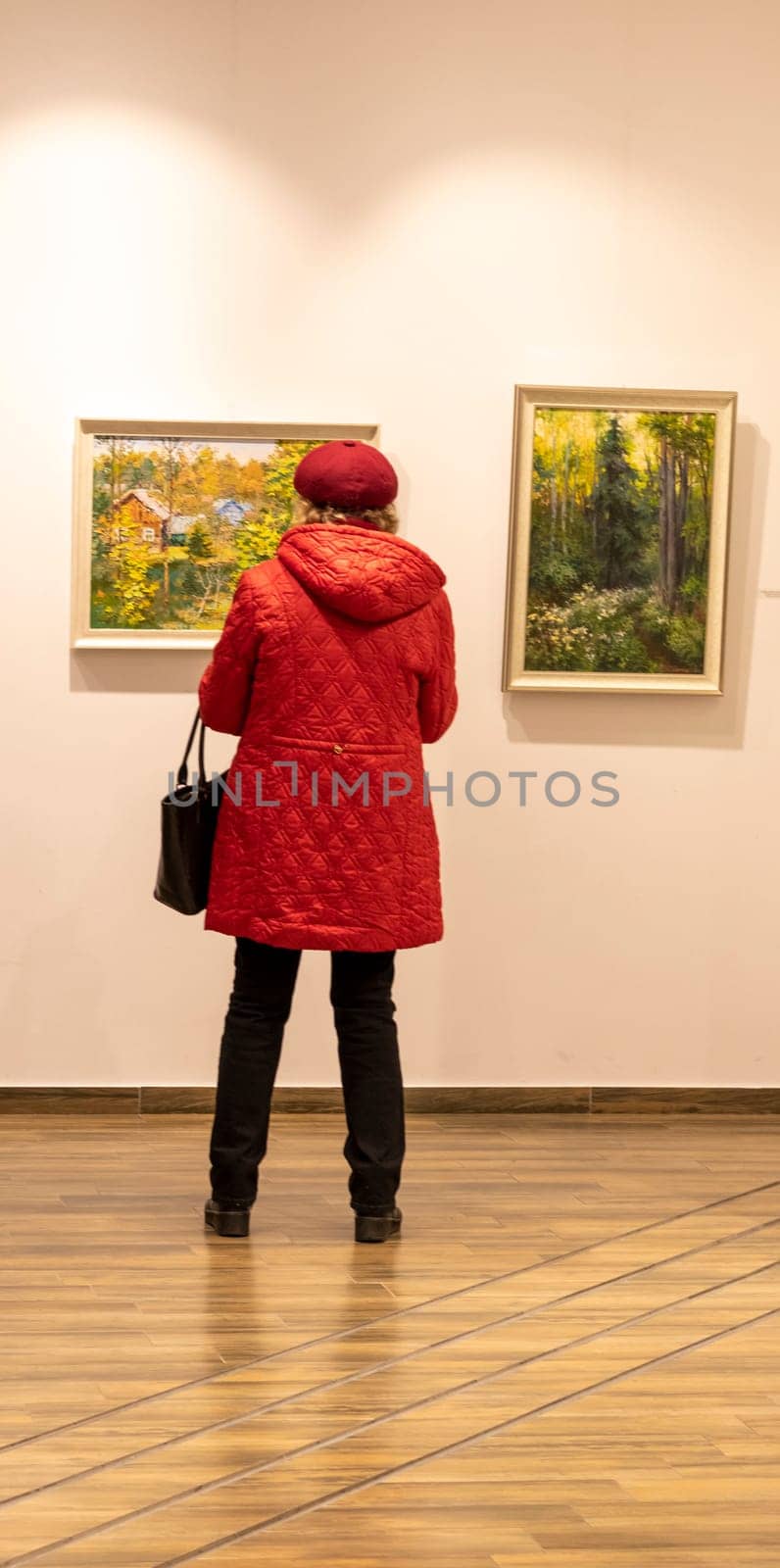 12.12.2024 - Minsk, Belarus -Art works on the display of the exhibition