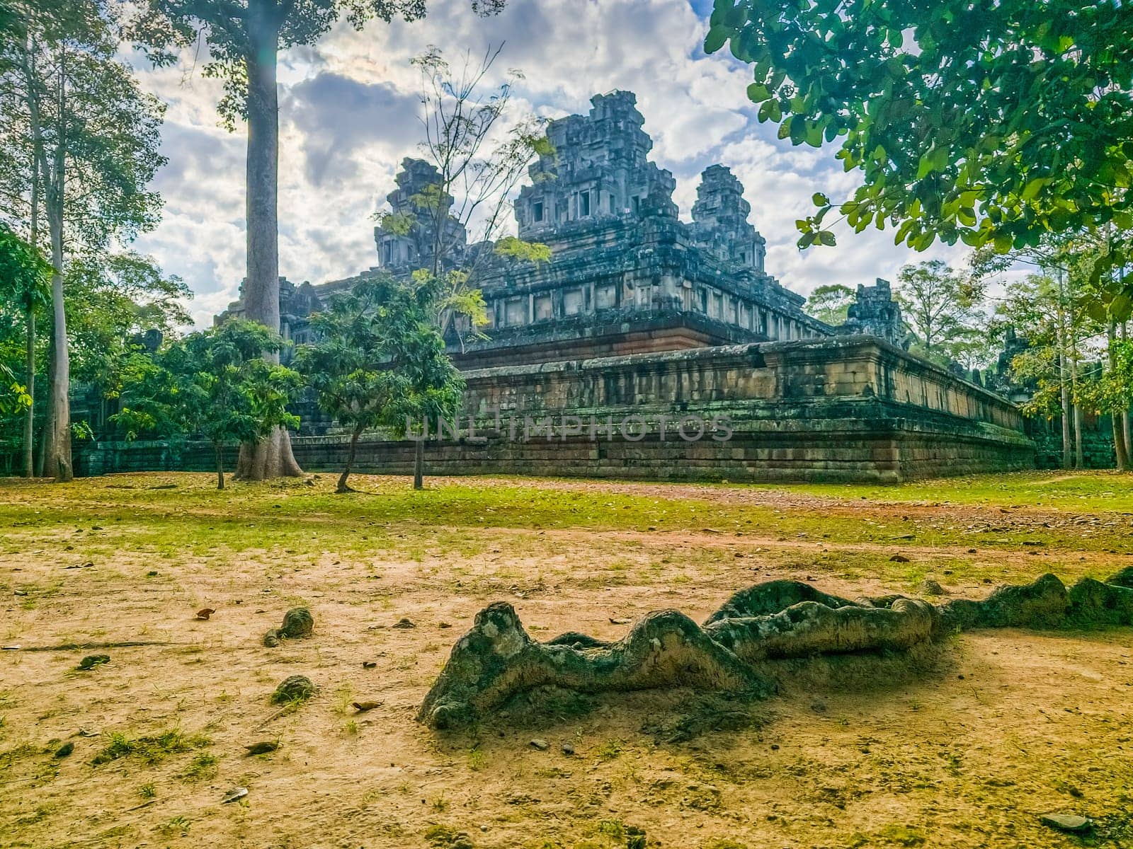Ruin of ancient Ta Keo Wat temple in Angkor, Cambodia