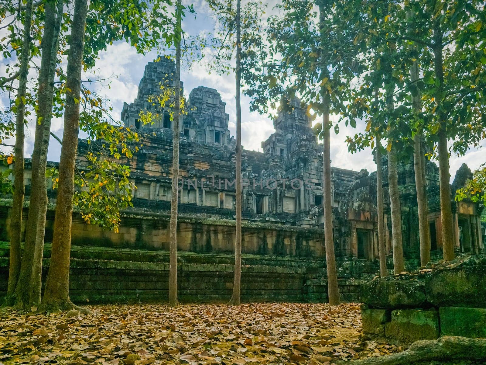 Ruin of ancient Ta Keo Wat temple in Angkor, Cambodia