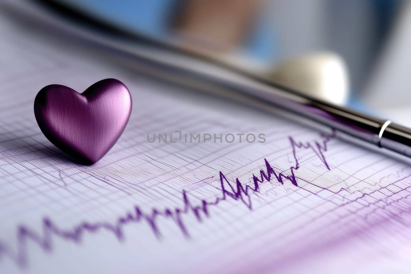 Cardiogram banner: heart graphic, health focus, pulse theme, lifeline pattern, medical representation, cardiac rhythm, heartbeat design, wellness highlight, healthcare awareness, fitness connection