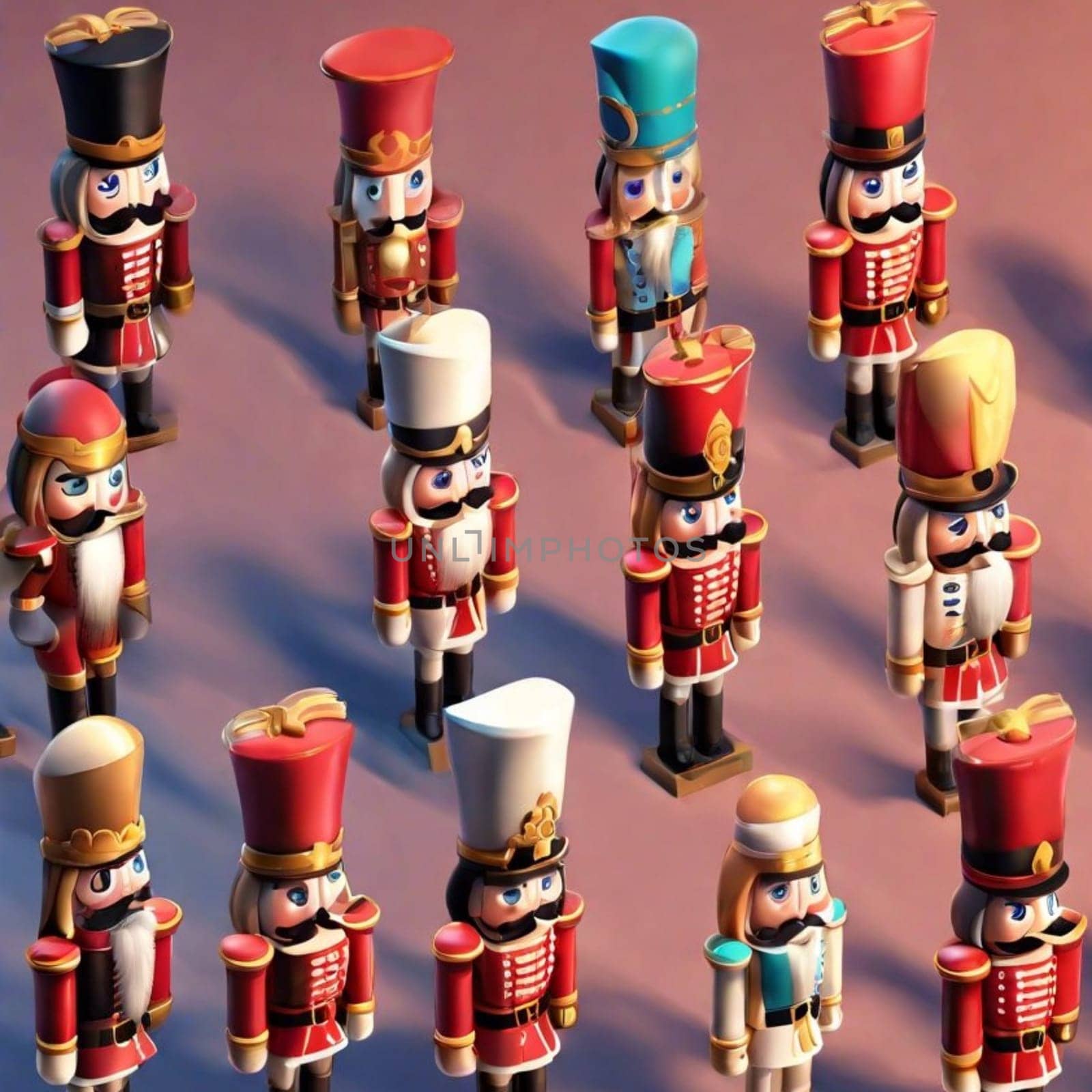 wooden toys nutcrackers christmas gift. High quality photo