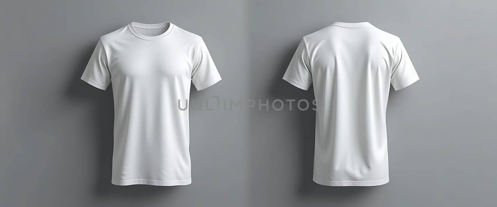 Two pristine white shirts, untouched, stand in silent unity against a muted backdrop. Their crisp, pure essence whispers of new beginnings, a blank canvas awaiting life's stories. The soft folds hint at gentle touches, evoking a sense of calm and anticipation.