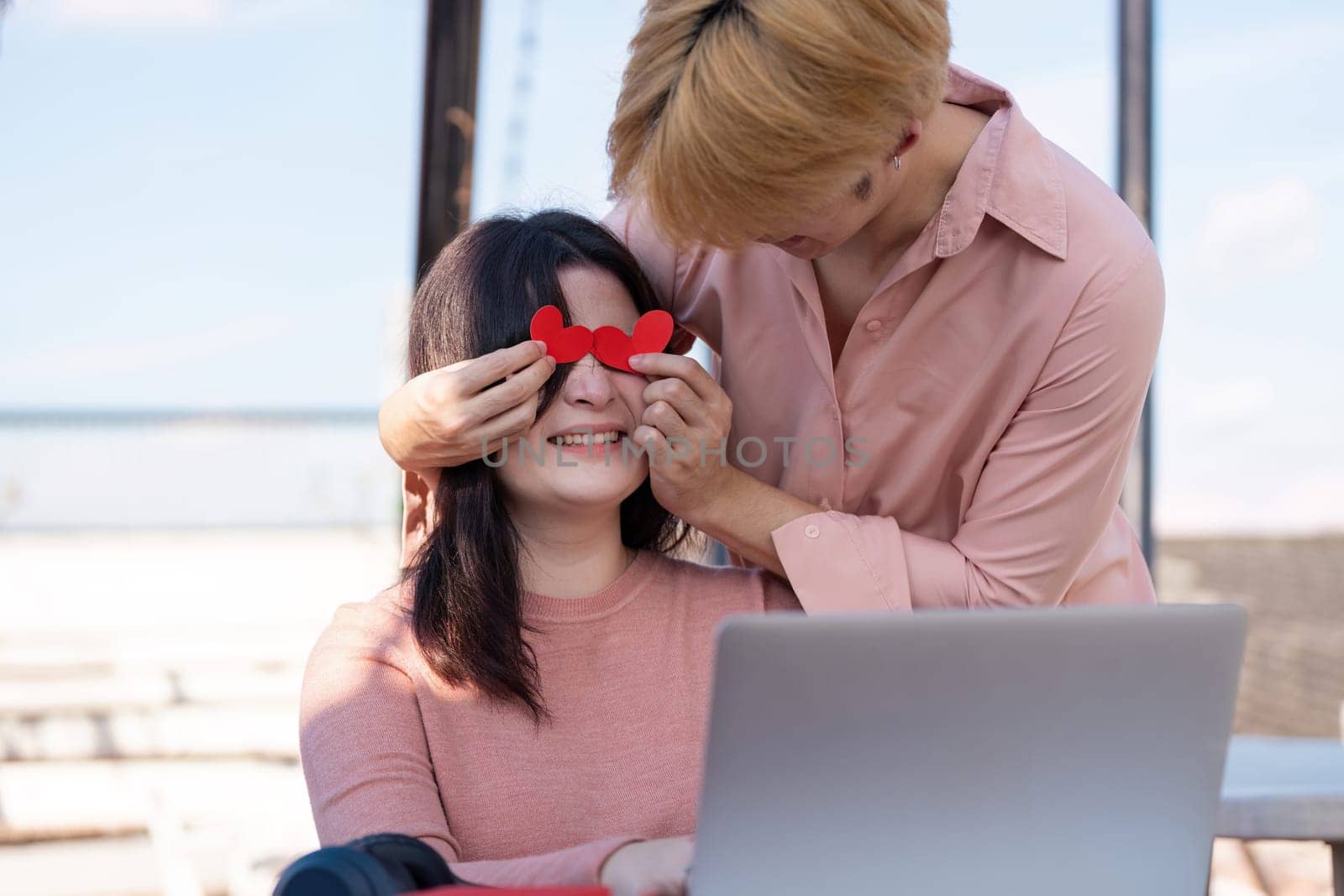 A couple shares a joyful Valentine Day in a cozy setting creating lasting memories filled with love and intimacy.