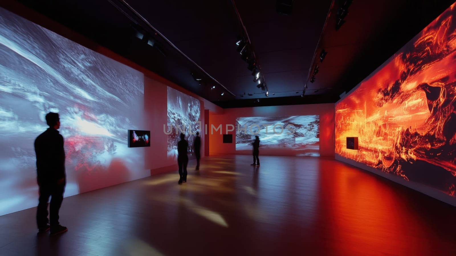 A truly stunning and highly immersive space that showcases vivid digital projections along with captivating reflections