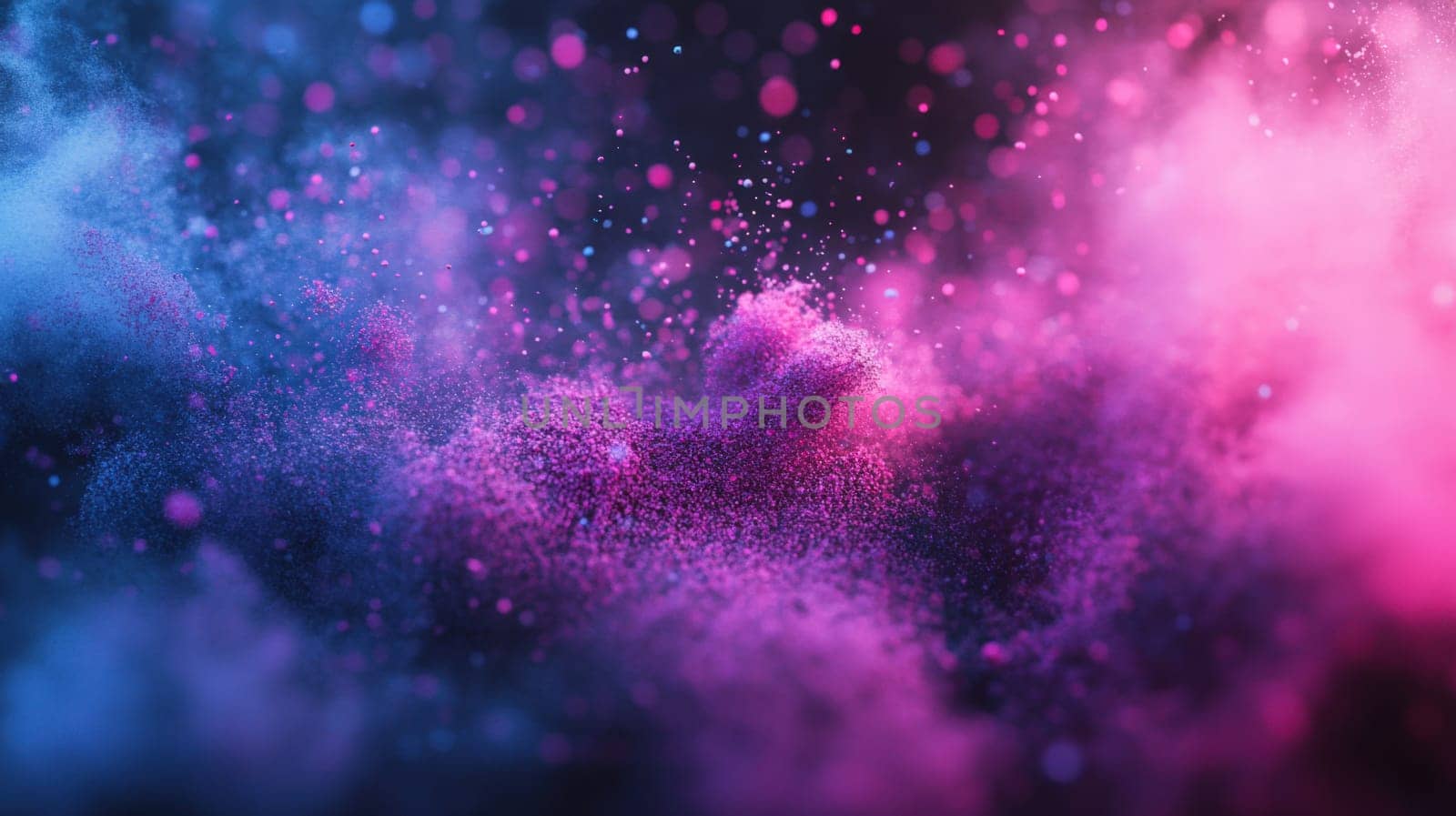 Holi Colors Forming A Rainbow
