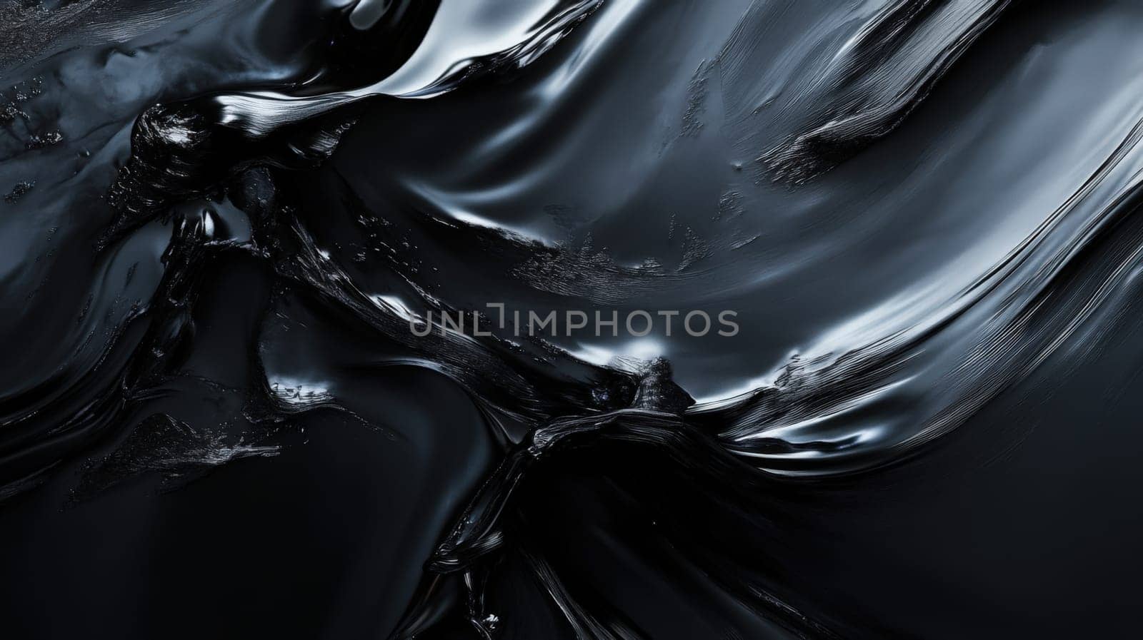 Abstract art depicting total darkness
