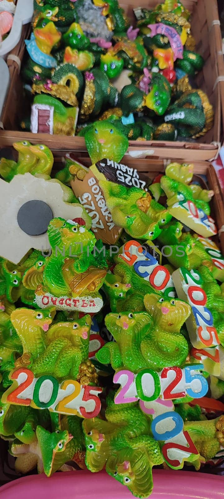 new year 2025 green snake magnet souvenirs gifts traditions chinese simbol gift. High quality photo