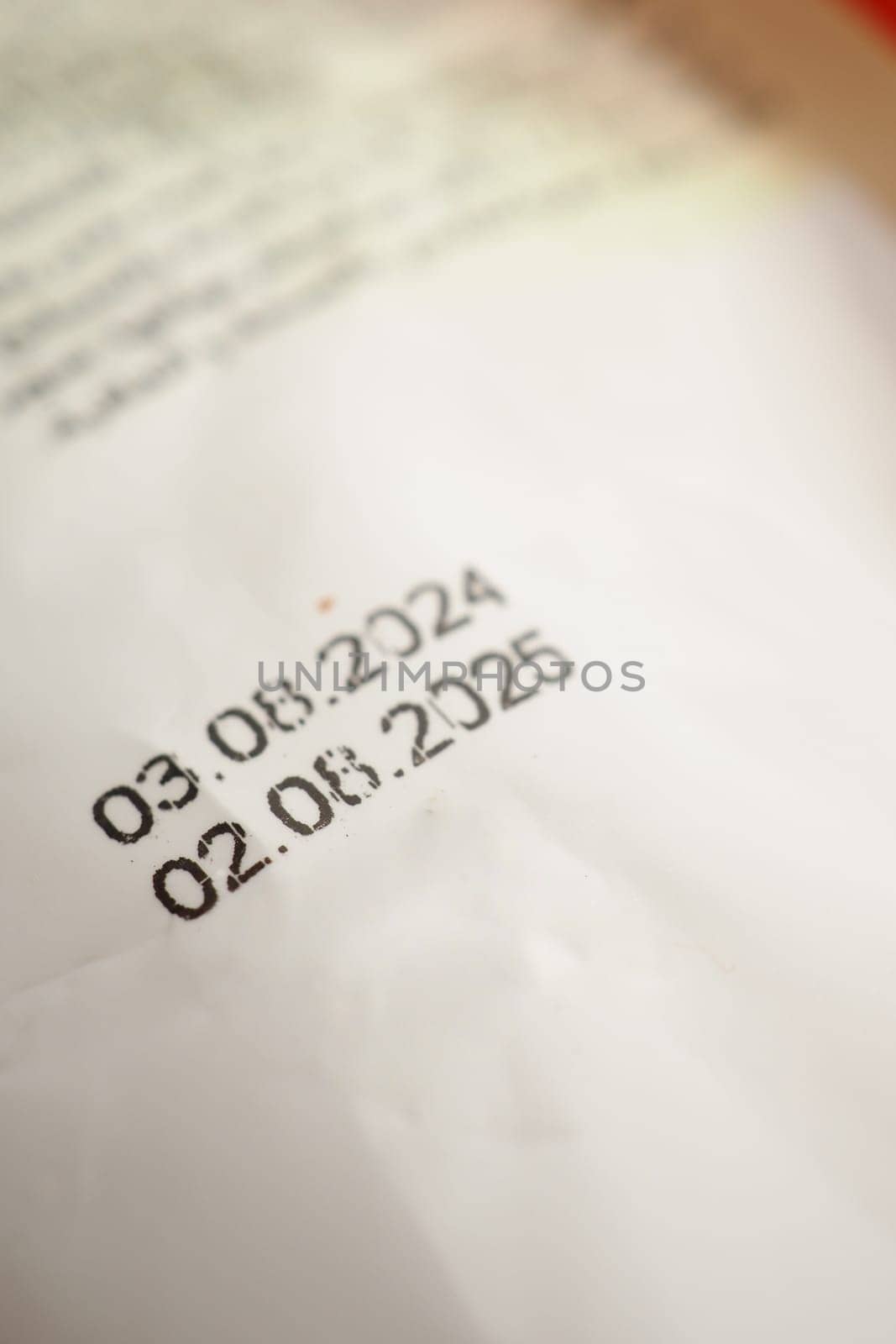 expiry date on a packet