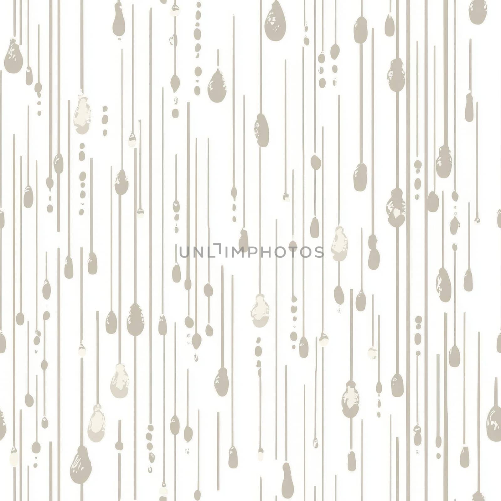 Stylish repeating pattern featuring hanging drops and vertical lines, ideal for contemporary backgrounds and textile designs